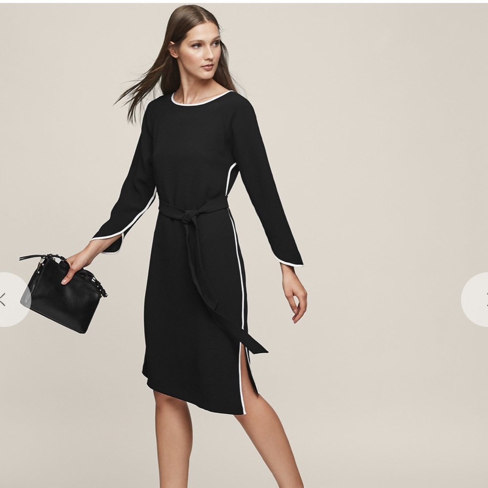 🔹Reiss Angled Hem Dress